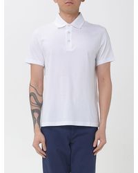 Fay - Cotton Polo Shirt With Mini Logo - Lyst