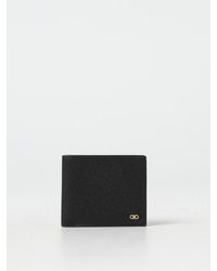 Ferragamo - Gancini Grained Leather Wallet - Lyst