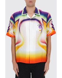 CASABLANCA - Printed Silk Casual Shirt - Lyst