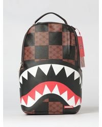 Sprayground - Enlarged Checks Paris Saffiano Coated Cotton Backpack - Lyst