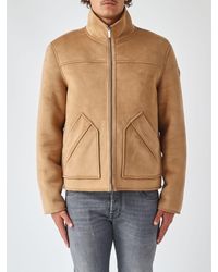 Colmar - Short High Neck Fleece Jacket With Zip And Patch Pockets - Lyst