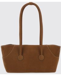Marge Sherwood - Boat Pebbled Leather Shoulder Bag With Double Handle - Lyst
