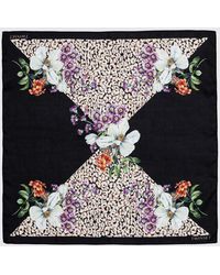 Twinset - Fabric Foulard With Floral Print - Lyst
