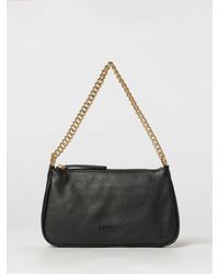 Twinset - Leather Shoulder Bag With Metal Mesh Handle - Lyst
