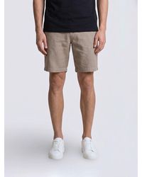 ARMANI EXCHANGE - Linen Blend Chino Shorts - Lyst