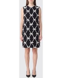 Moschino - Bow-Embellished Virgin Wool Mini Sheath Dress - Lyst