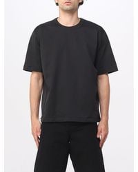 Jil Sander - T-shirt in nylon con dettaglio zip - Lyst