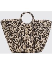 Twinset - Woven Raffia Bag - Lyst