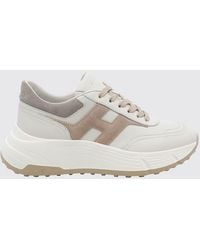 Hogan - H669 Suede And Smooth Leather Lace-Up Shoes With Chunky Sole And Contrast H Logo - Lyst