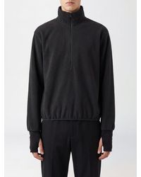 Entire studios - High Neck Zipped Fleece Sweatshirt - Lyst