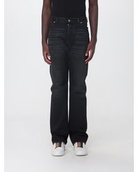Fendi - Straight-Fit Five-Pocket Pure Cotton Denim Jeans - Lyst