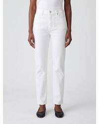 PAIGE - Mason High-Waisted Straight Leg Jeans - Lyst