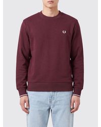 Fred Perry - Cotton Sweatshirt - Lyst