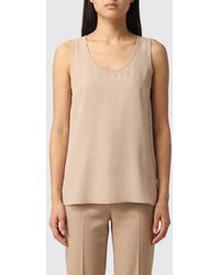 P.A.R.O.S.H. - Sleeveless U-Neck Top P.A.R.O.S.H - Lyst