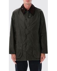 Barbour - Beaufort Waxed Cotton Jacket With Velvet Collar - Lyst
