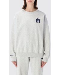 Sporty & Rich - Sporty &Amp Rich Monogram Cotton Crewneck Sweatshirt - Lyst