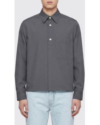 Lardini - Cotton And Silk Shirt Jacket - Lyst