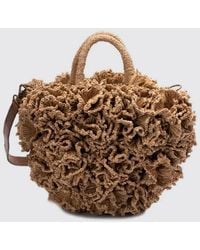 IBELIV - Coral Raffia Handbag - Lyst