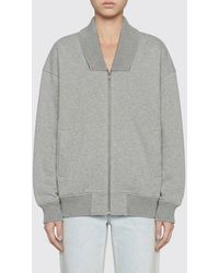 Gucci - Cotton Blend Zip Bomber Sweatshirt - Lyst
