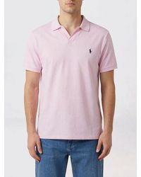 Polo Ralph Lauren - Cotton And Linen Polo Shirt With Logo - Lyst
