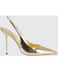 Paris Texas - Lidia Laminated Patent Leather Slingback Pumps - Lyst