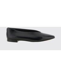 Jimmy Choo - Margot Smooth Leather Ballerina Flats With Rear Monogram - Lyst