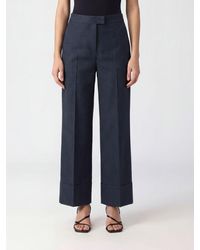 PT Torino - Cotton And Linen Trousers - Lyst