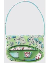 DIESEL - 1Dr Floral Print Shoulder Bag With Oval D Logo - Lyst