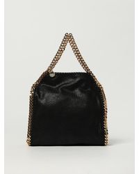 Stella McCartney - Falabella Crackled Synthetic Suede Bag - Lyst