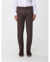 Berwich - Slim Fit Pleated Wool Chinos - Lyst