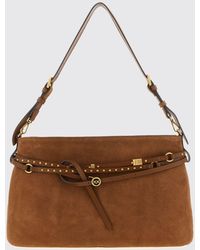 Pinko - Suede Bag With Micro Studs - Lyst