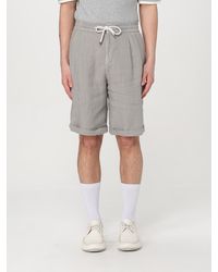 Brunello Cucinelli - Linen Bermuda Shorts - Lyst