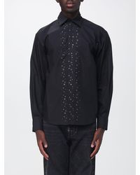 MSGM - Classic Cotton Poplin Shirt With French Collar - Lyst