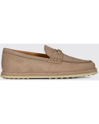 Tod's - Pennyloafer Aus Nubukleder Mit T-Timeless-Accessoire Und Gommino-Sohle - Lyst