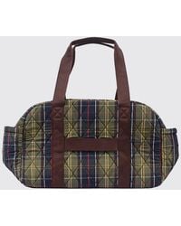 Barbour - Wetherham Tasche Aus Gestepptem Nylon Mit Tartan-Print - Lyst