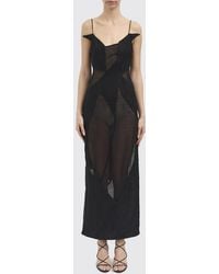 Yehuafan - Wool Blend Midi Dress - Lyst