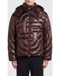 CASABLANCA - Short Quilted Nylon Down Jacket With Detachable Hood - Lyst