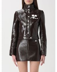 Courreges - Courr&Egrave	Ges Patent Leather Jacket - Lyst