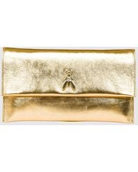 Patrizia Pepe - Laminated Leather Clutch - Lyst