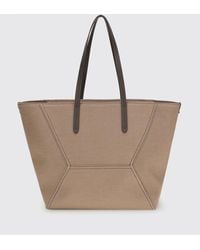 Brunello Cucinelli - Bc Duo Cotton Canvas Bag - Lyst