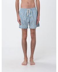 NOM - Floral Print Polyester Swim Shorts With Drawstring Waist - Lyst