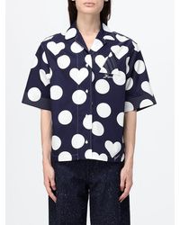 Jacquemus - Marin Polka Dot Cotton Shirt With Cuban Collar - Lyst