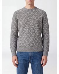 Ballantyne - Diamond-Pattern Wool-Blend Crewneck Jumper - Lyst