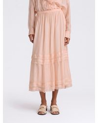 Momoní - Momon&Igrave Silk Blend Midi Skirt - Lyst