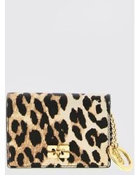 Ganni - Bou Animal Print Faux Leather Card Holder - Lyst
