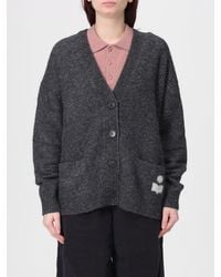 Isabel Marant - Alpaca Wool Cardigan With Logo - Lyst