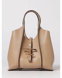 Tod's - Mini T Timeless Leather Shopping Bag - Lyst