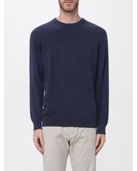 Paul & Shark - Paul &Amp Shark Cotton Crewneck Jumper With Ribbed Cuffs And Hem - Lyst
