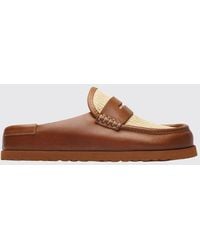 Birkenstock - 1774 Naples Bicolor Raffia And Smooth Leather Mules - Lyst