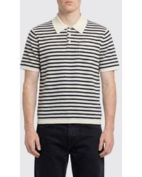 A.P.C. - Gestreiftes Polo Aus Baumwolle Und Kaschmir - Lyst